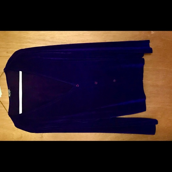 New Purple Softwear by Mark Singer Top Button Down Top/Jacket size XL Maternity - Picture 11 of 13